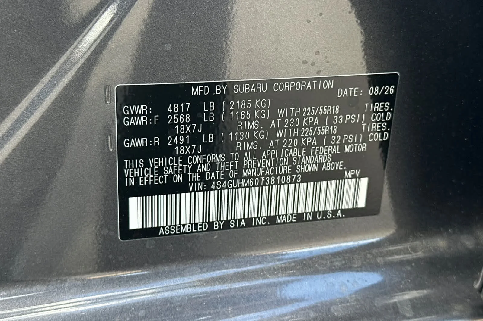 New 2026 MAGNETITE GRAY PEARL Subaru Limited image 26