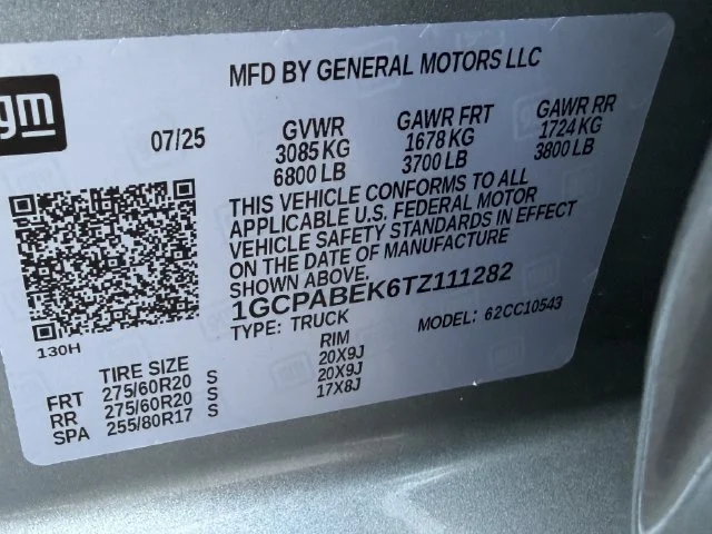 New 2026 Sterling Gray Metallic Chevrolet Custom image 21