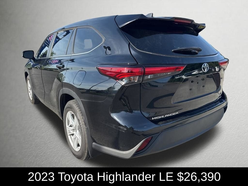 Used 2023 Midnight Black Metallic Toyota LE image 7