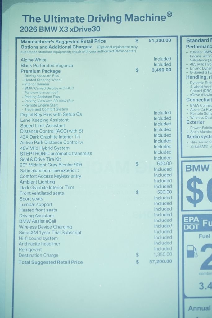 New 2026 Alpine White BMW 30 xDrive image 8