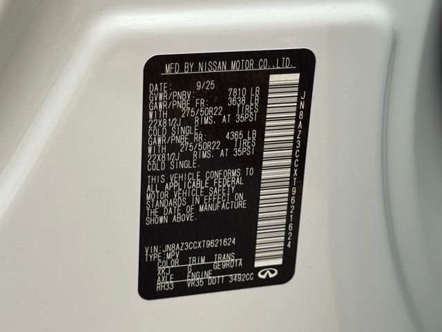 New 2026 2T RADIANT WHIT INFINITI Autograph 4WD image 24