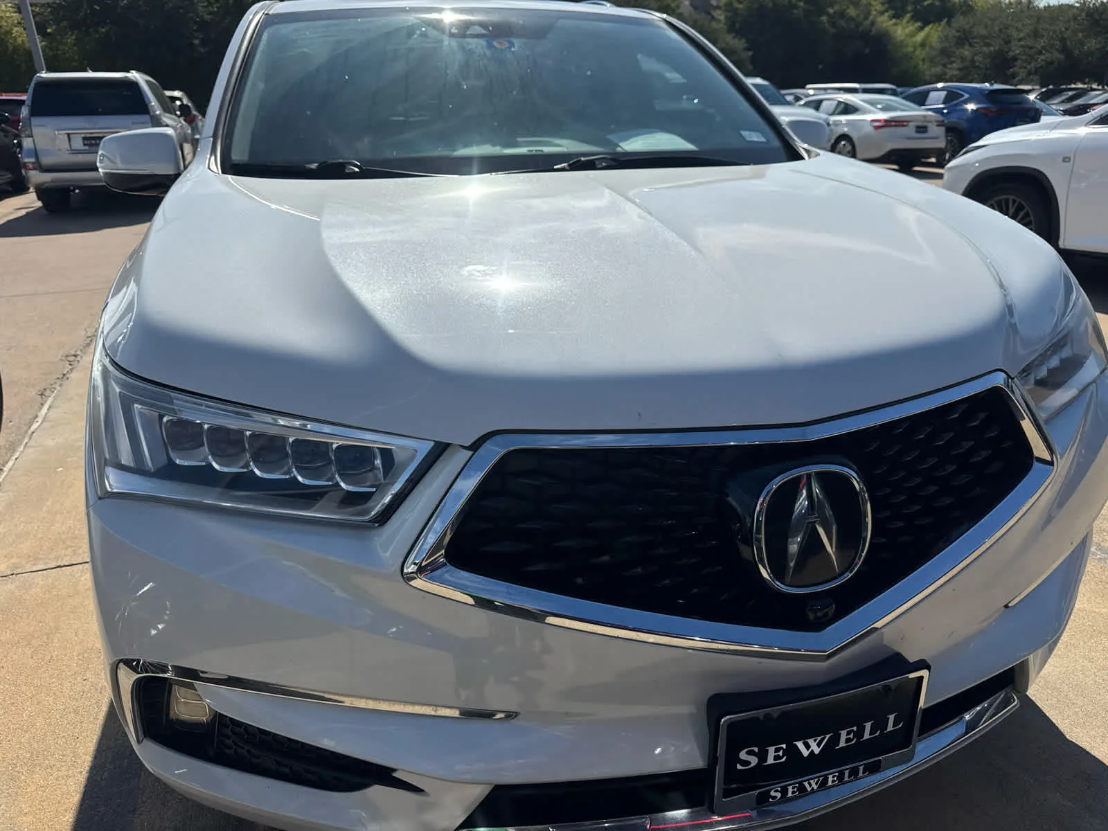 Used 2020 Platinum White Pearl Acura w/Advance Pkg image 3
