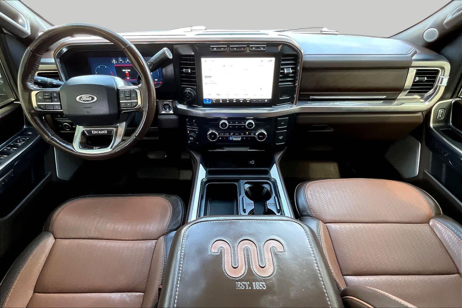 Used 2024 Star White Metallic Tri-Coat/Darkened Bronze Ford King Ranch image 15