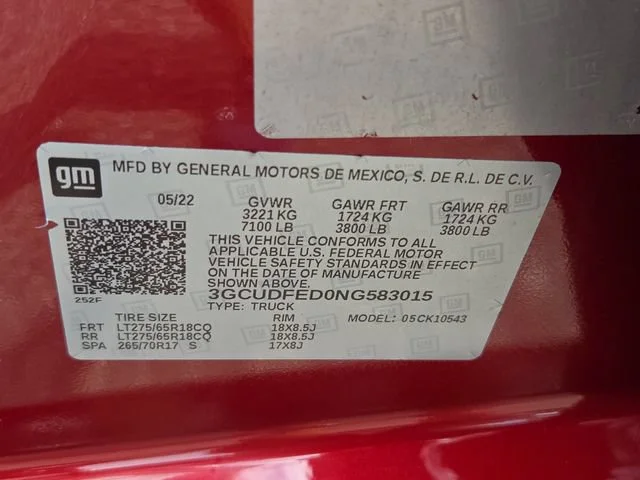 Used 2022 Cherry Red Tintcoat Chevrolet LT Trail Boss image 6