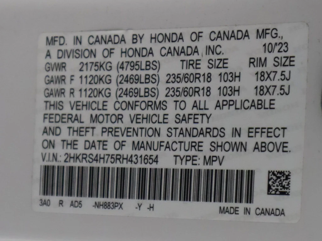 Used 2024 Platinum White Pearl Honda EX-L image 57