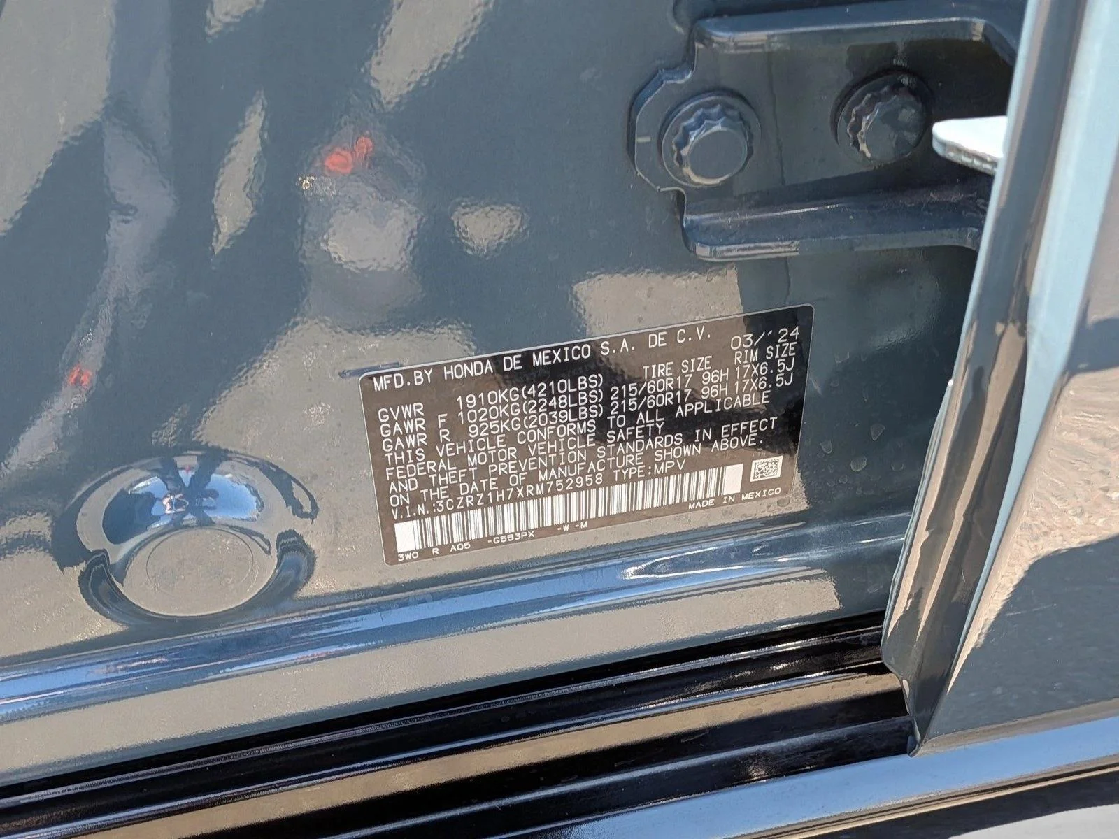 Used 2024 Blue Honda EX-L image 24