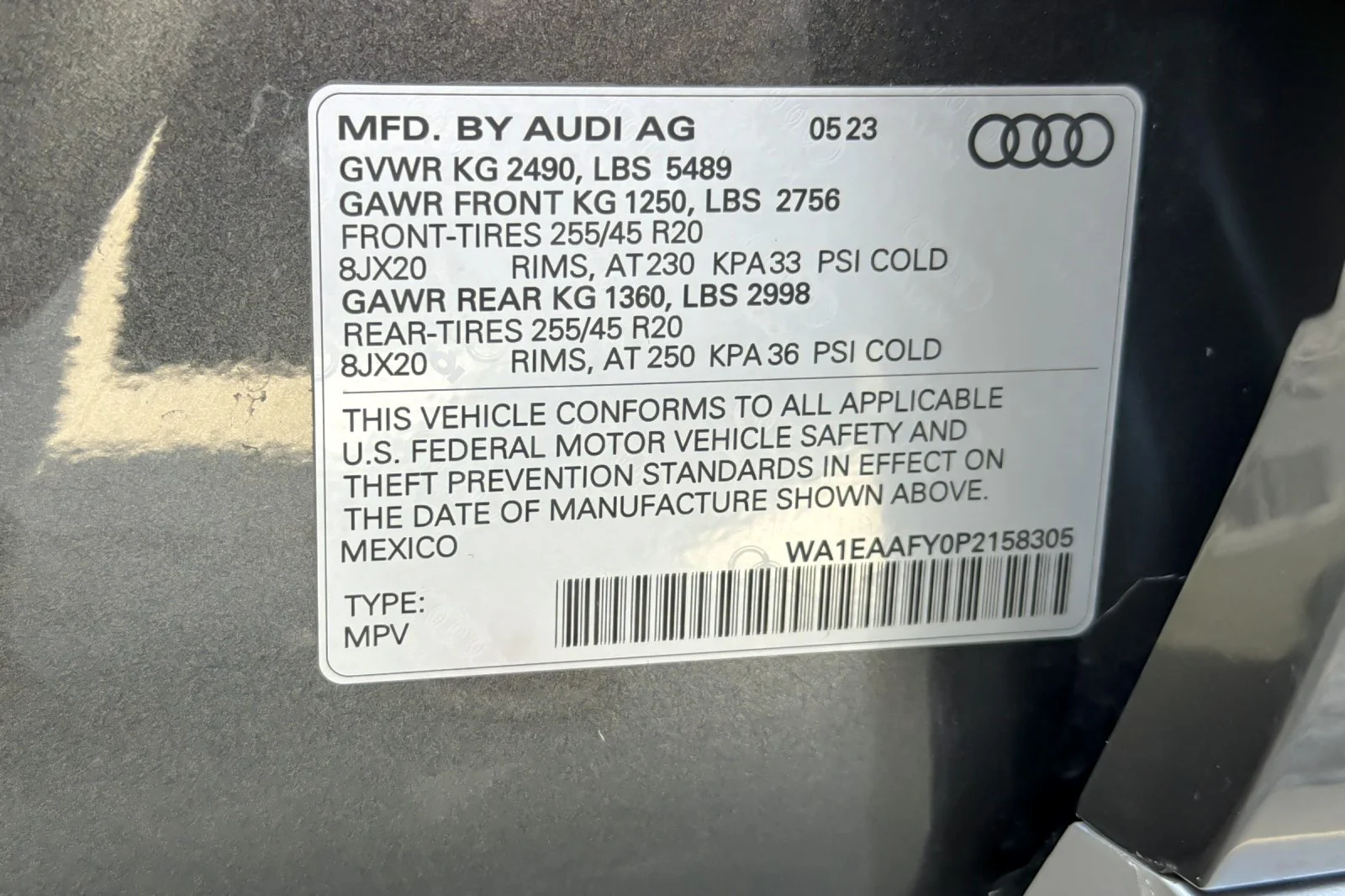 Used 2023 Daytona Gray Pearl Effect Audi S line Premium Plus 45 TFSI quattro image 27