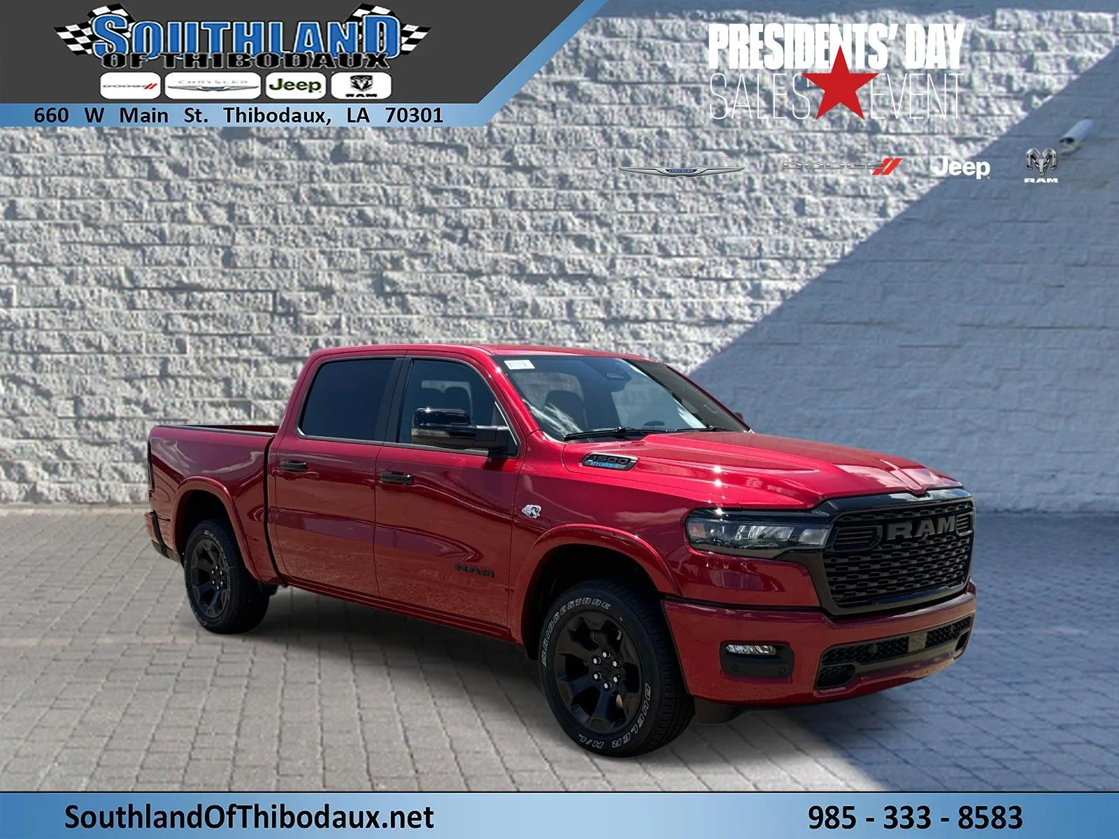 New 2026 Molten Red Pearl-Coat Exterior Paint RAM Big Horn image 1