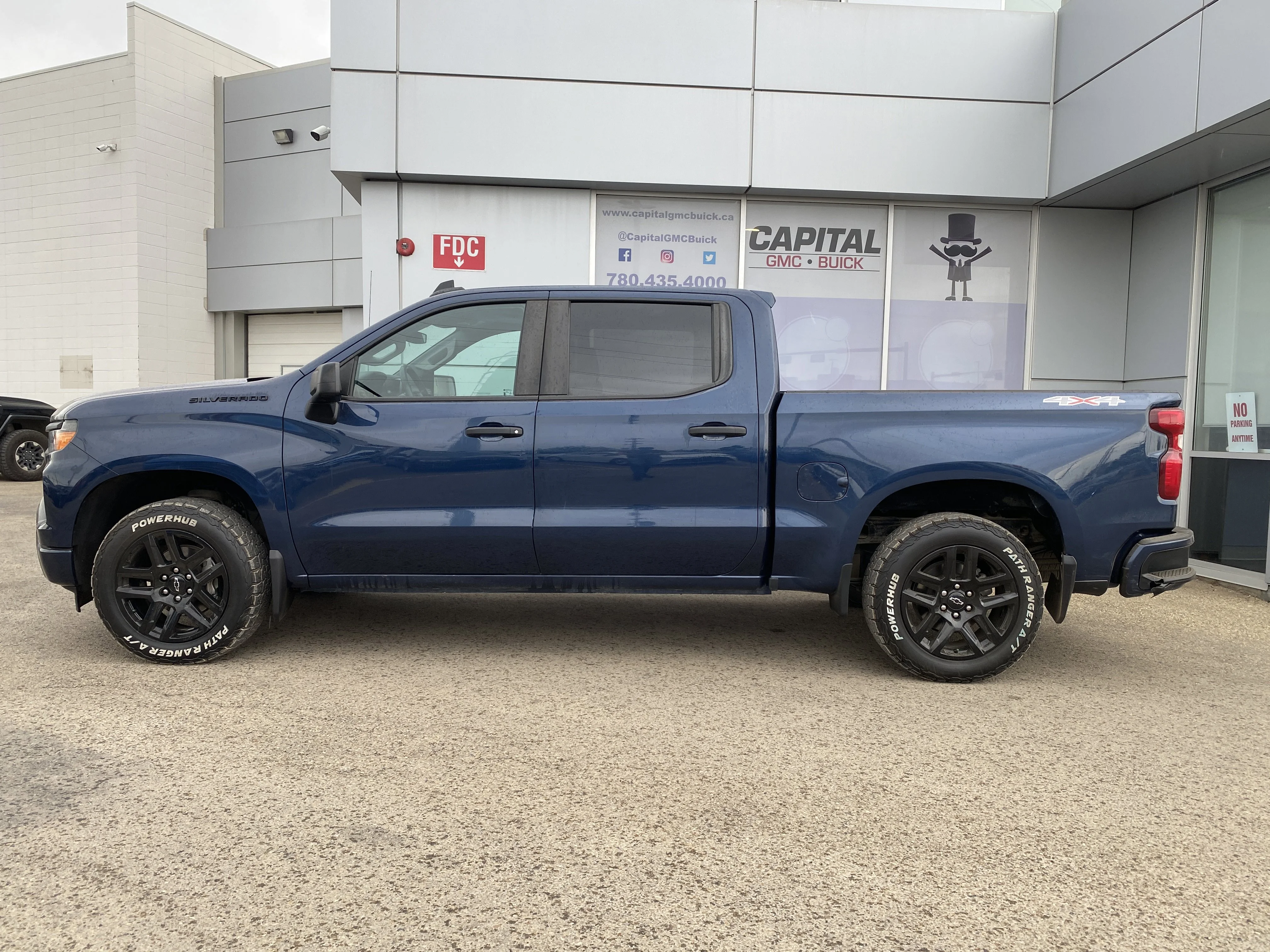 Used 2023 Blue Chevrolet Custom Crew Cab * LANE DEPARTURE WARNING * TOW PACKAGE * image 2