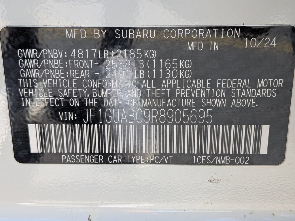 Used 2024 White Subaru Base image 27