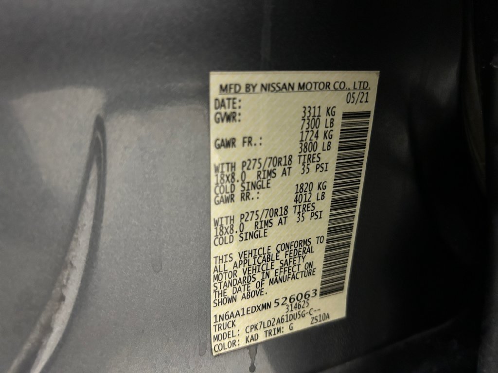 Used 2021 Gray Nissan PRO-4X image 18