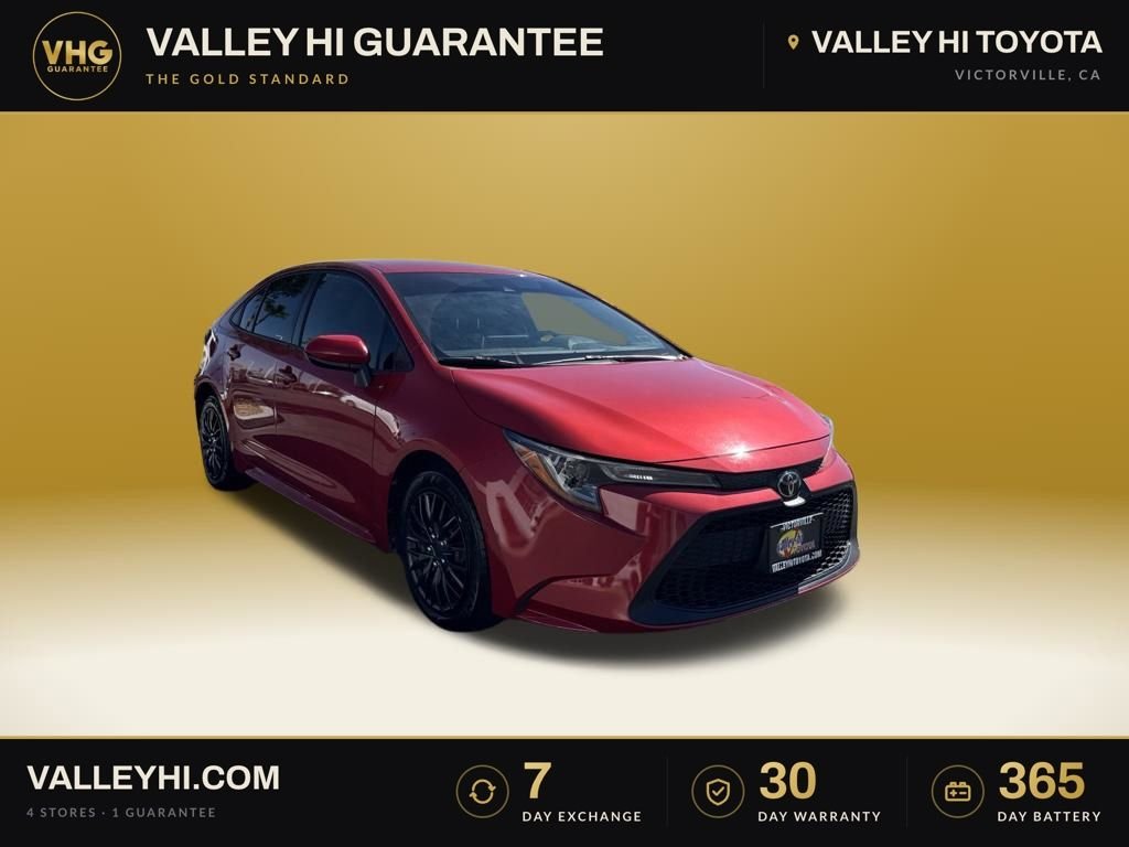 Used 2021 Red Toyota LE image 1