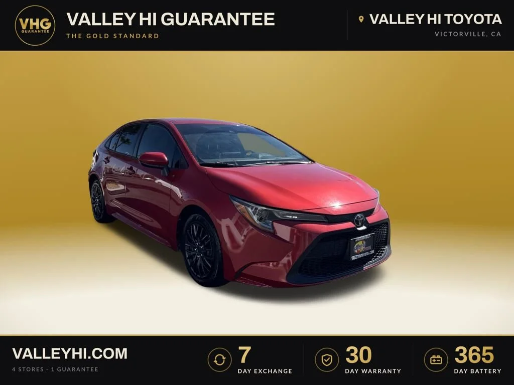 Used 2021 Red Toyota LE image 1