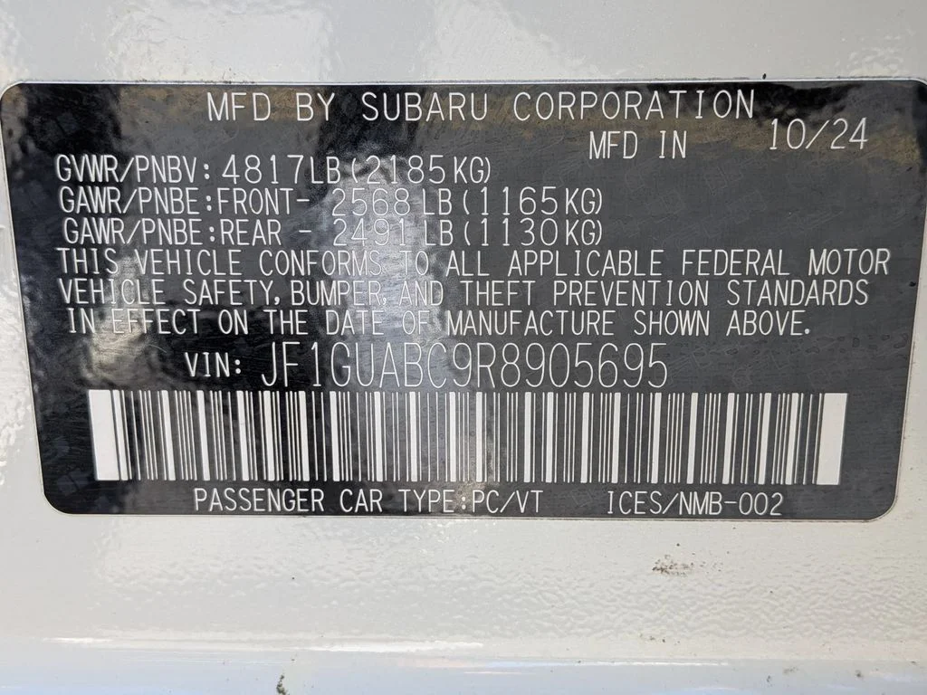 Used 2024 White Subaru Base image 27