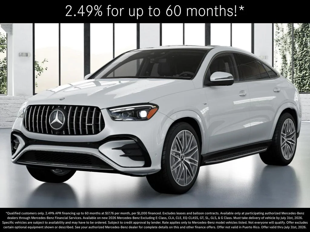 New 2026 MANUFAKTUR Moonlight White Metallic Mercedes-Benz AMG® GLE 53 4MATIC+ Coupe image 1