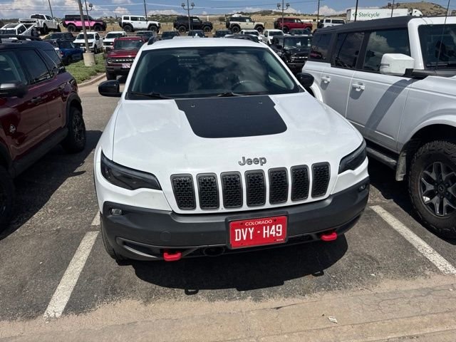 Certified Used 2022 Bright White Clearcoat Jeep Trailhawk image 2