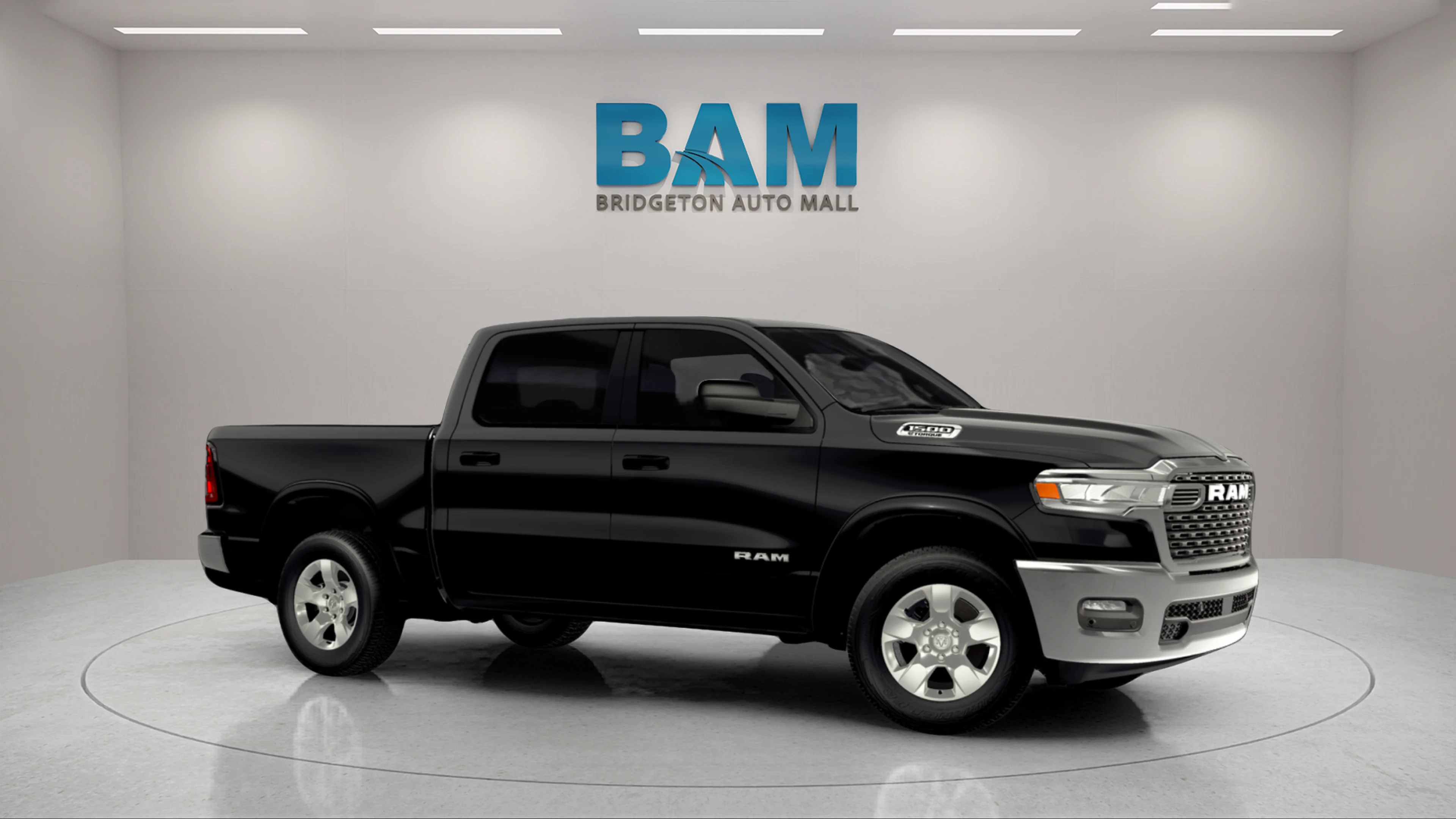 New 2026 Diamond Black Crystal Pearl-Coat Exterior Paint RAM Big Horn image 2