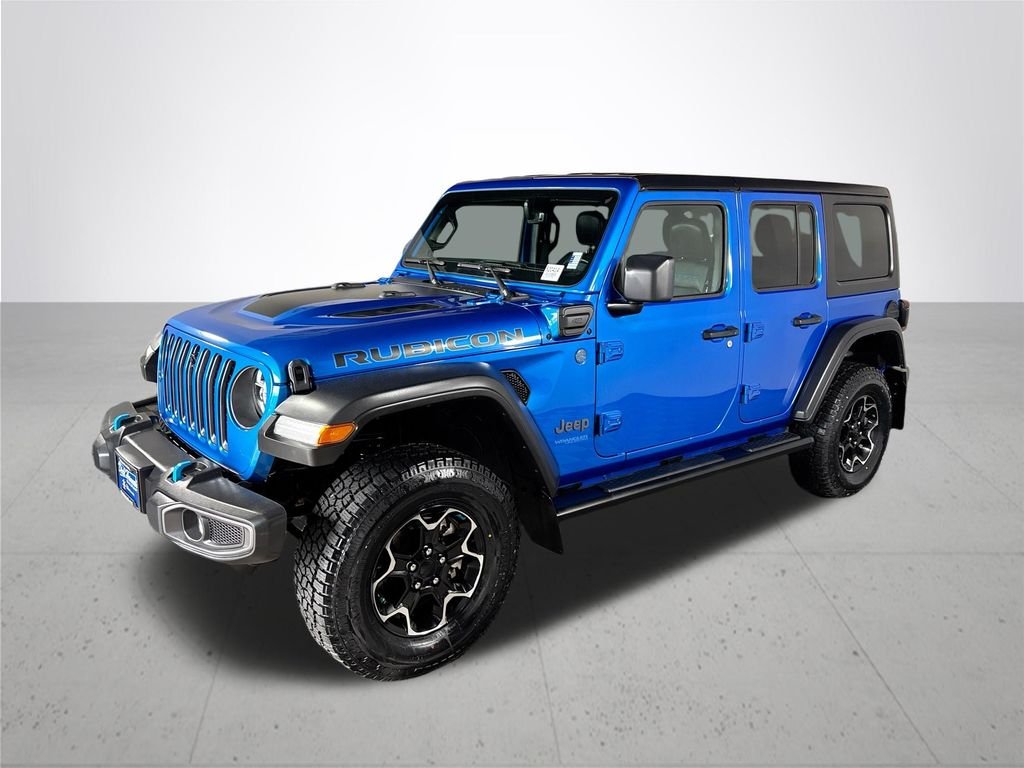 Used 2022 Blue Jeep Unlimited Rubicon 4xe image 2