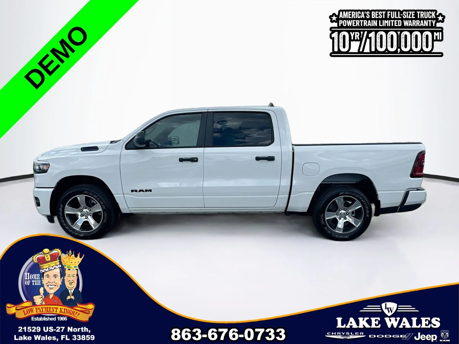 New 2026 Bright White Clear-Coat Exterior Paint RAM  image 3