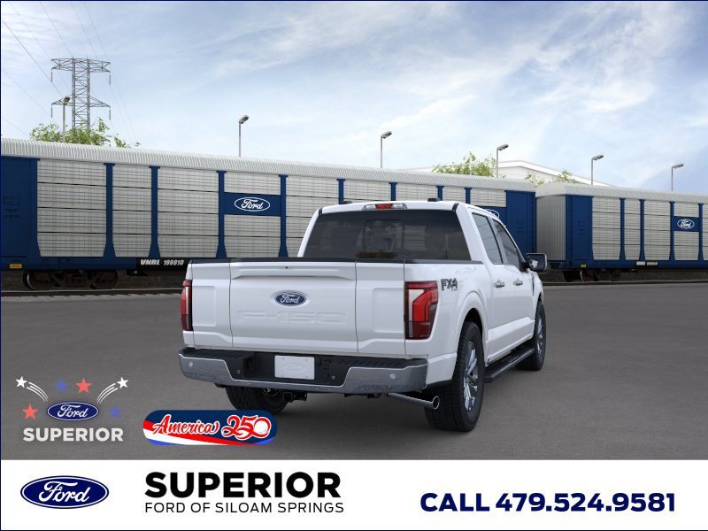 New 2026 Star White Metallic Tri-Coat Ford LARIAT image 8