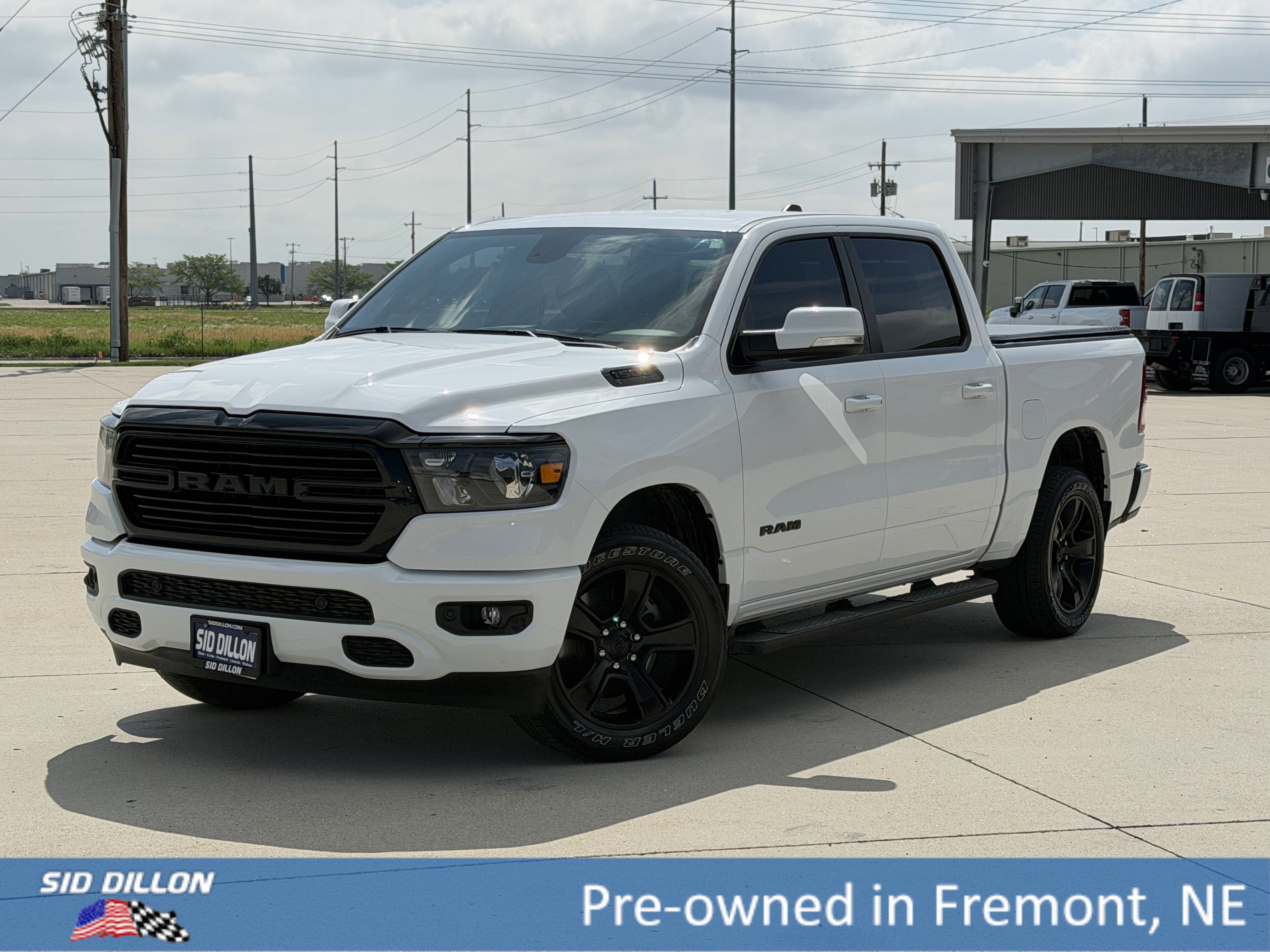Used 2020 Bright White Clearcoat Ram Big Horn image 1