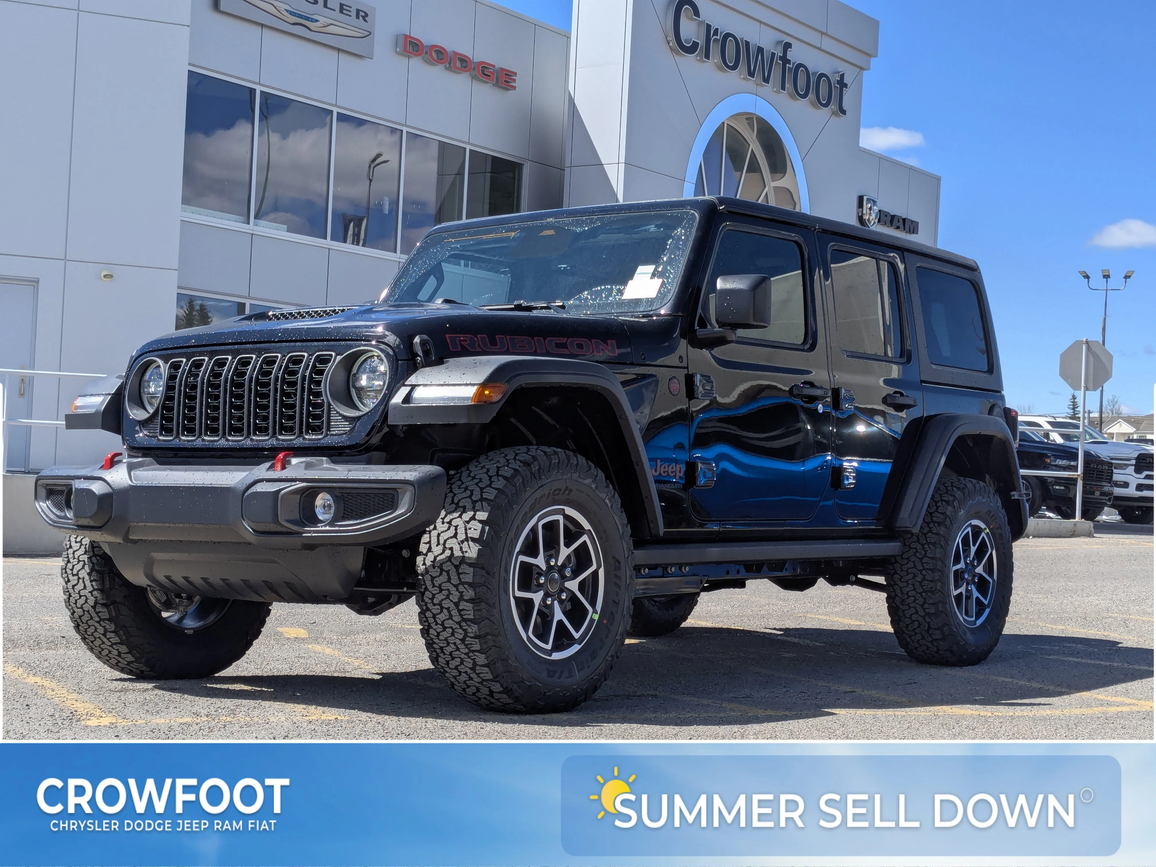 New 2026 Black Jeep Rubicon - - 3.6L V6 - Nappa Leather - 3-Pc Hardtop - Steel Perf Hood - Safety & Conv Grps & More! image 1