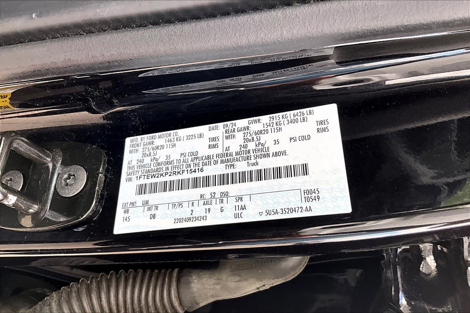 Certified Used 2024 Agate Black Ford STX image 30