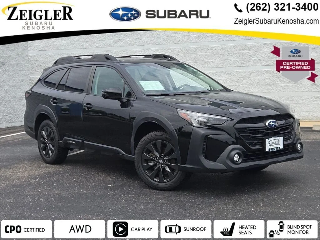 Certified Used 2024 Crystal Black Silica Subaru Onyx Edition image 1