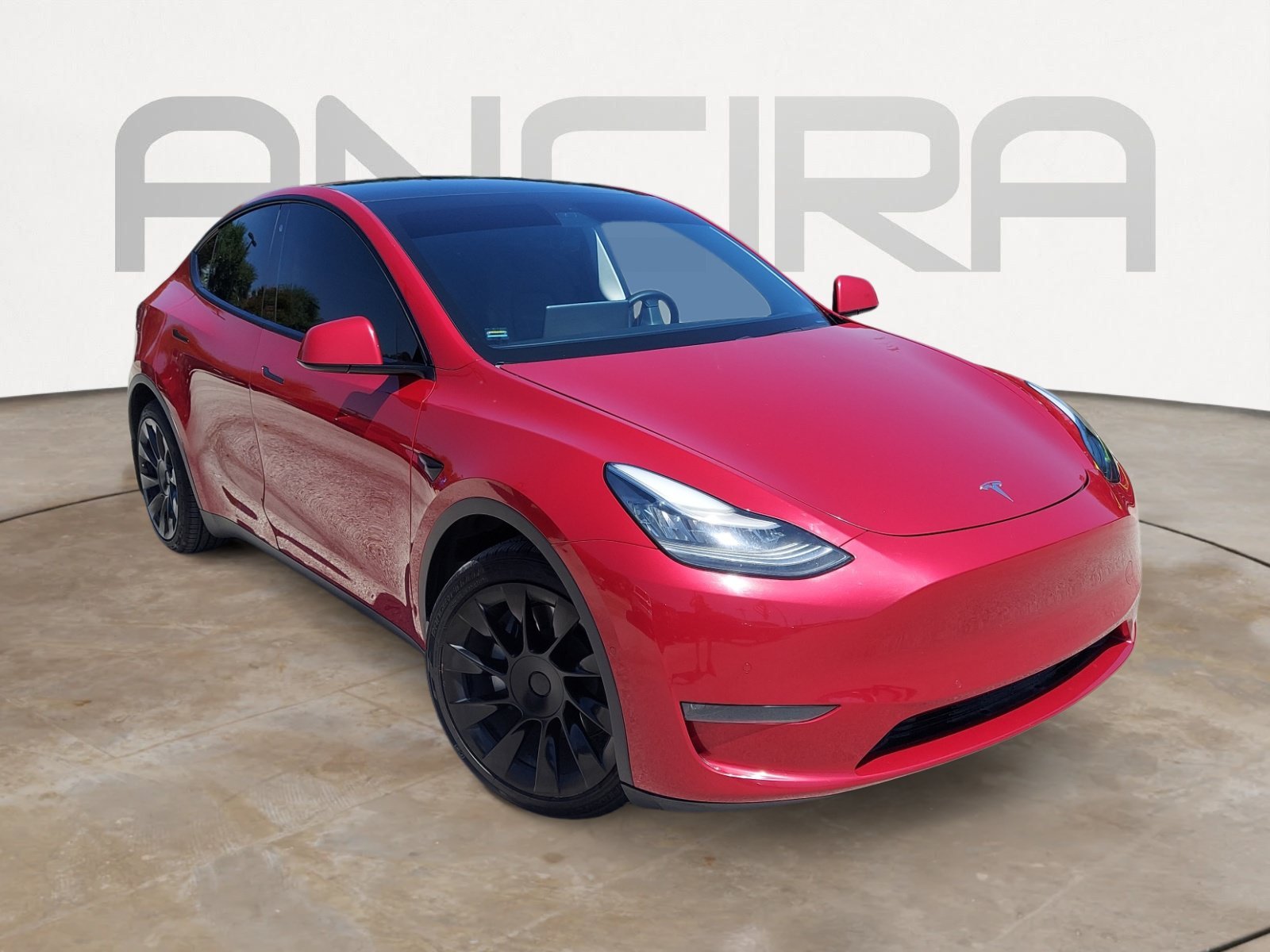 Used 2020 Red Multi-Coat Tesla Long Range image 3