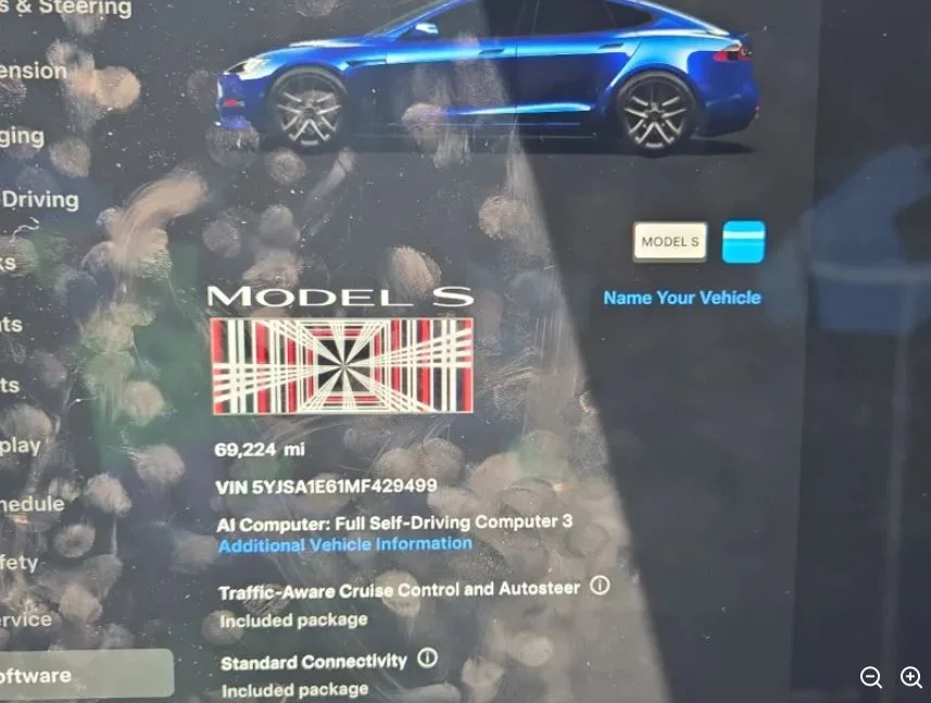Used 2021 Blue Tesla Plaid image 5