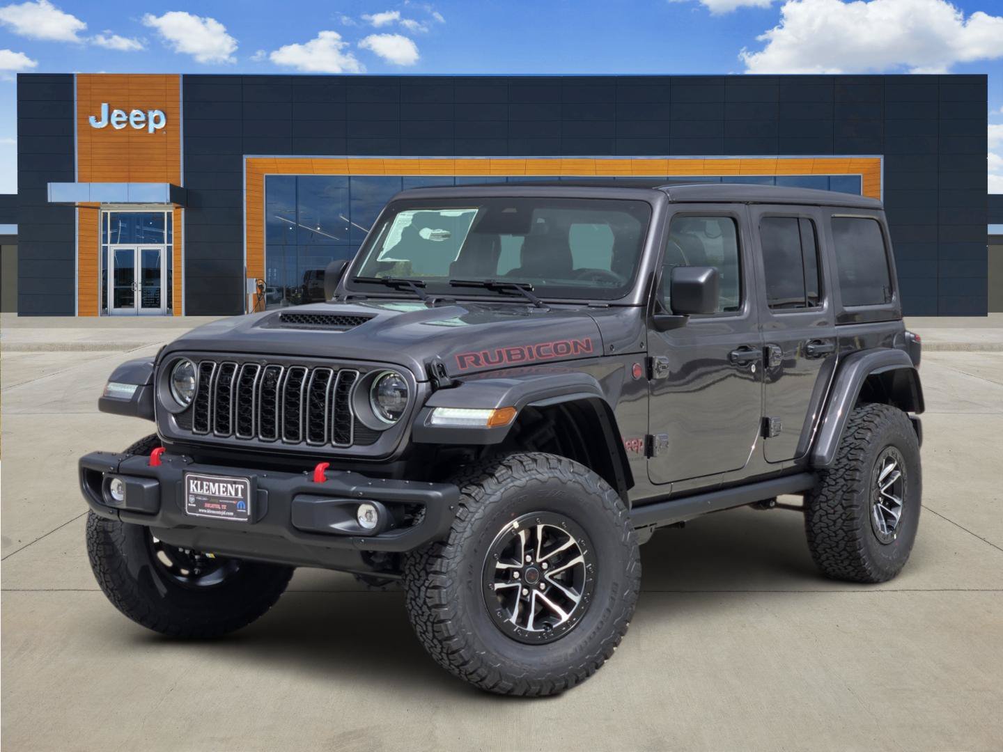 New 2026 Granite Crystal Metallic Clear-Coat Exterior Paint Jeep Rubicon X image 1