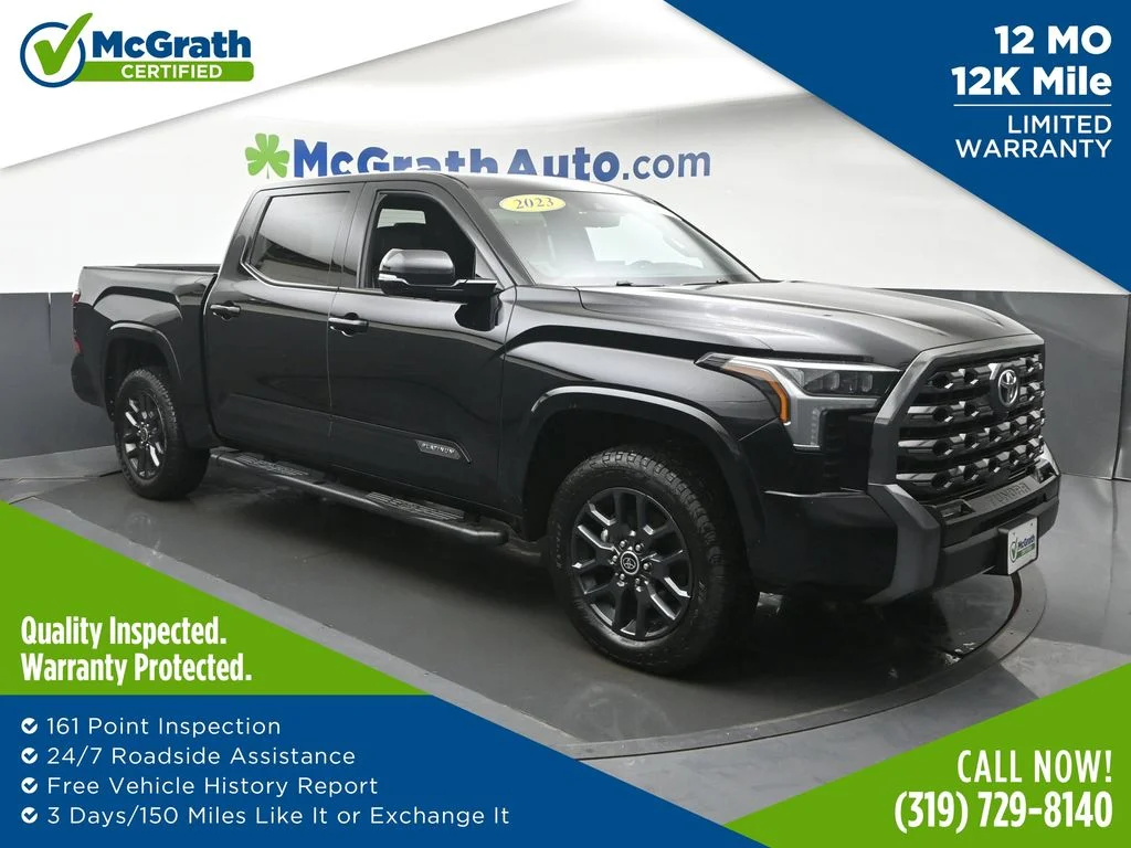 Certified Used 2023 Black Toyota Platinum image 1