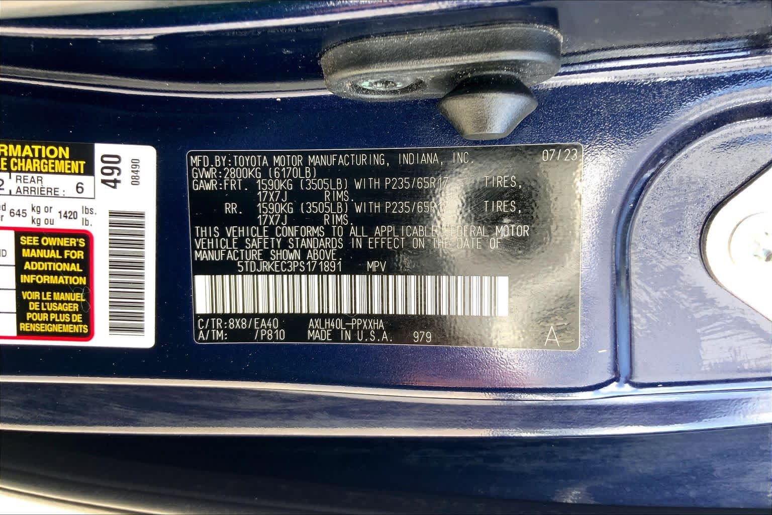 Used 2023 Blueprint Toyota XLE image 36