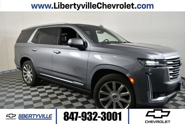 Used 2021 SATIN STEEL METALLIC Cadillac Premium Luxury Platinum image 1