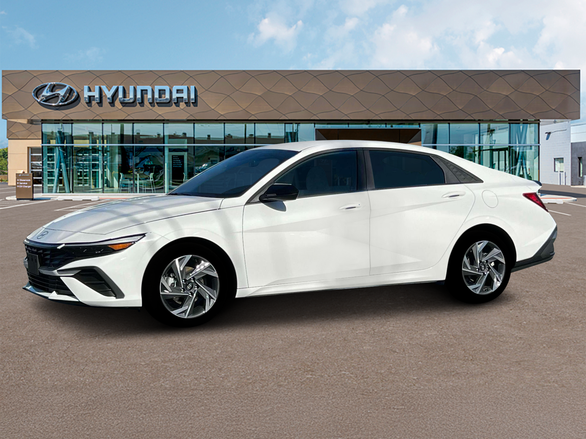 New 2025 White Hyundai SEL Sport image 2