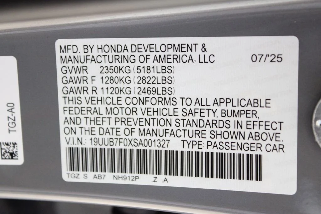 Used 2025 Urban Gray Pearl Acura TYPE S image 68