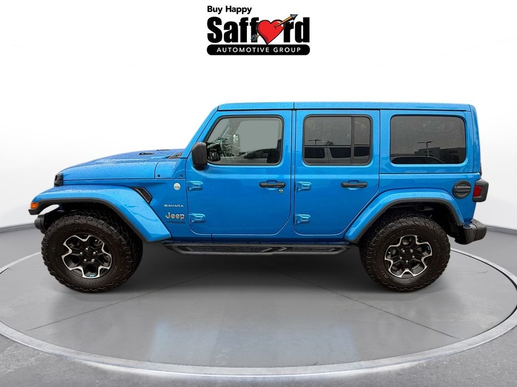 Used 2022 Blue Jeep Unlimited Sahara image 5