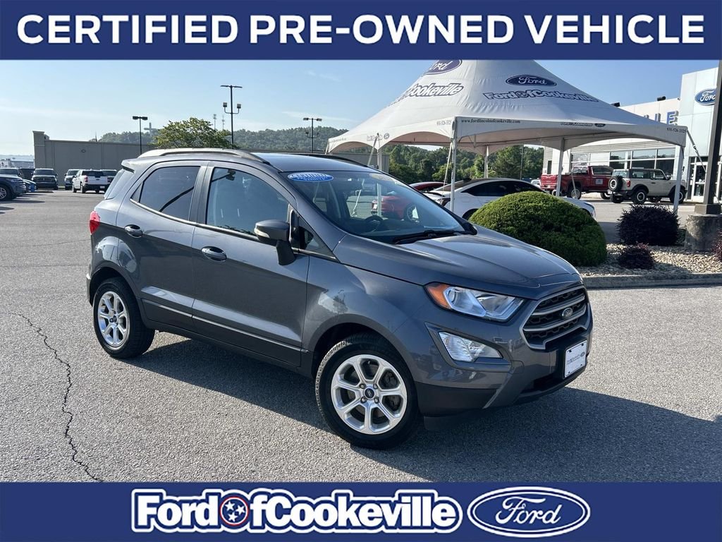 Certified Used 2021 Smoke Metallic Ford SE image 2