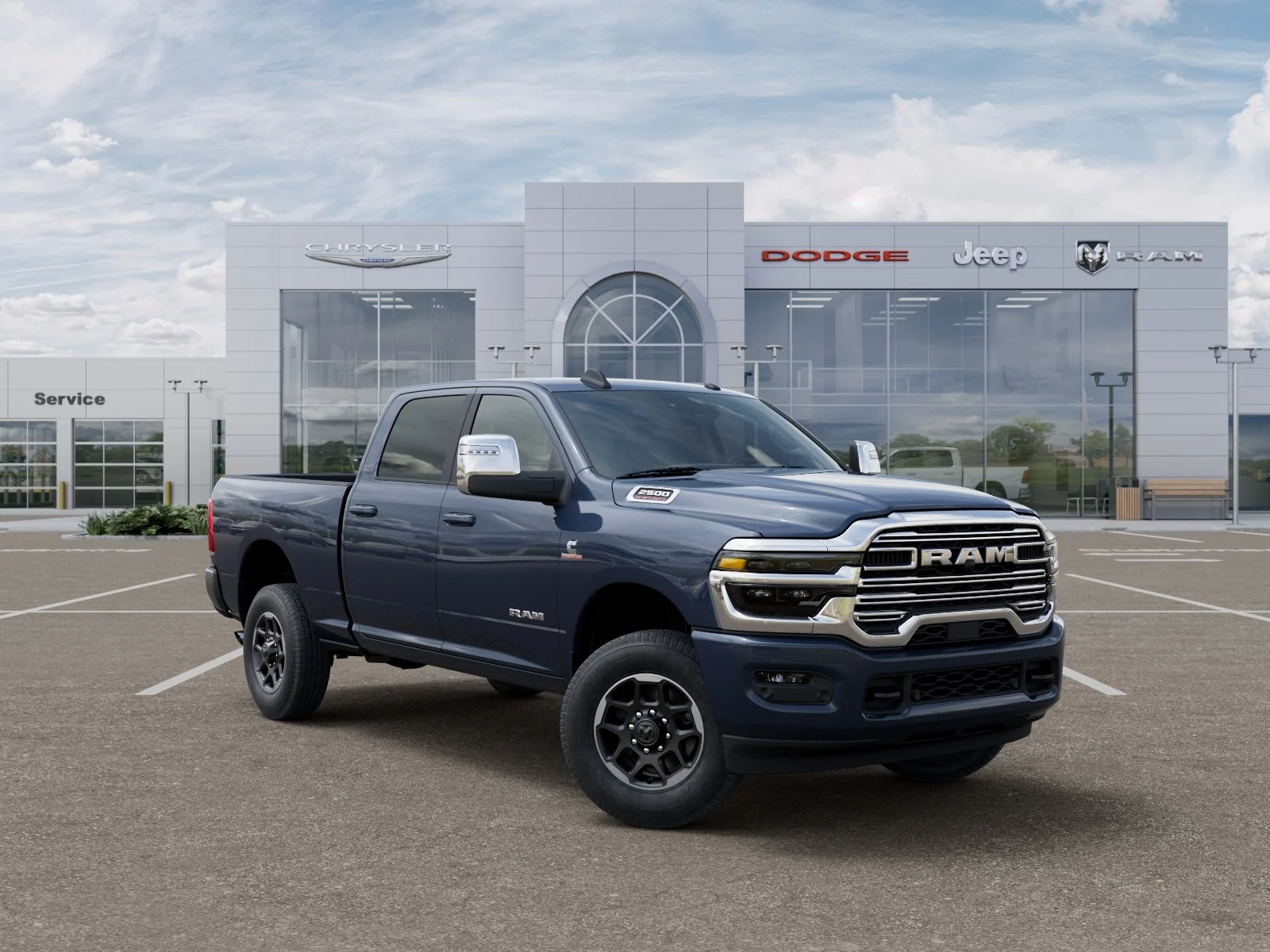 New 2026 Forged Blue Metallic Exterior Paint RAM Laramie image 27