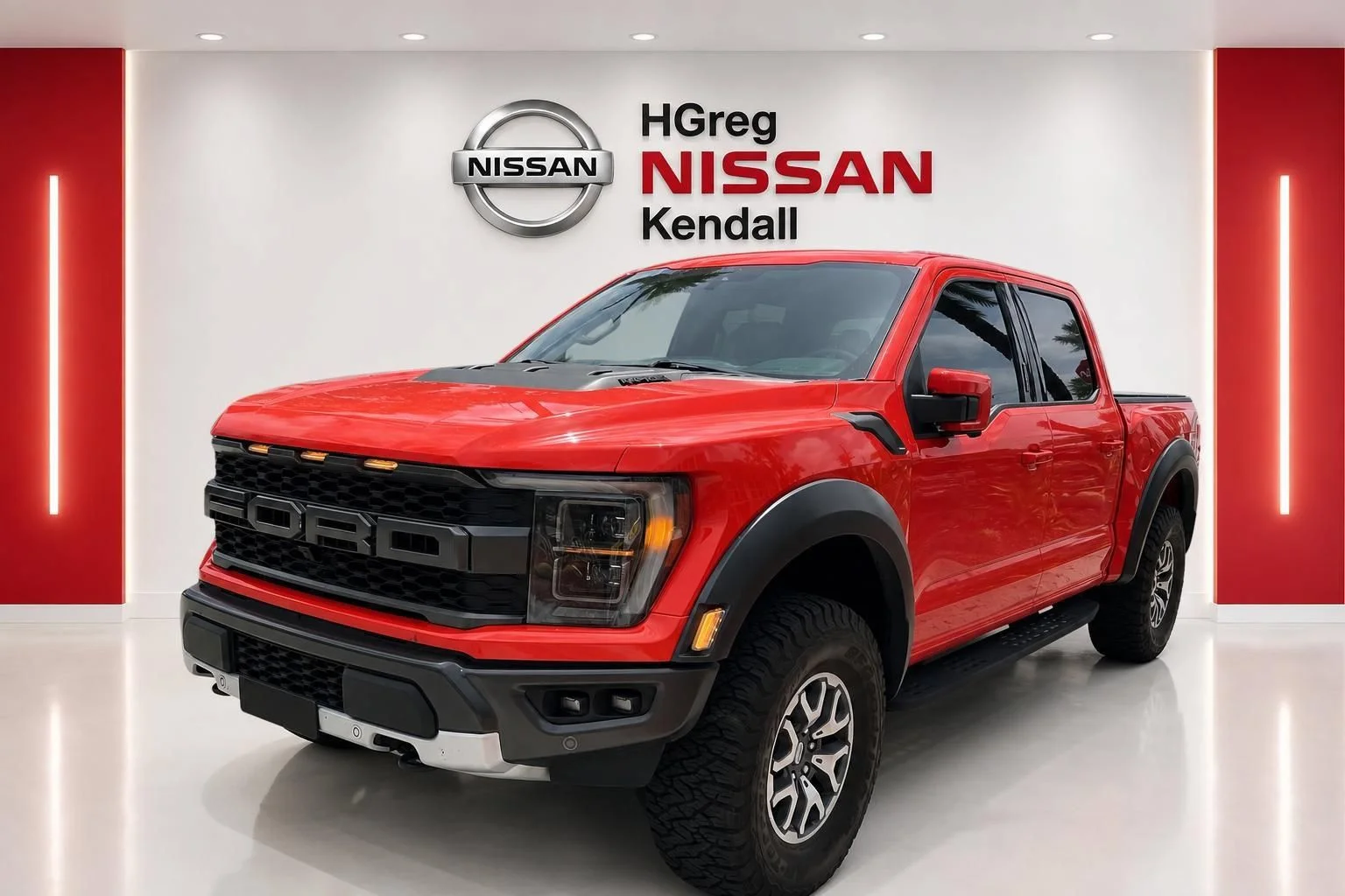 Used 2022 Orange Ford Raptor image 3