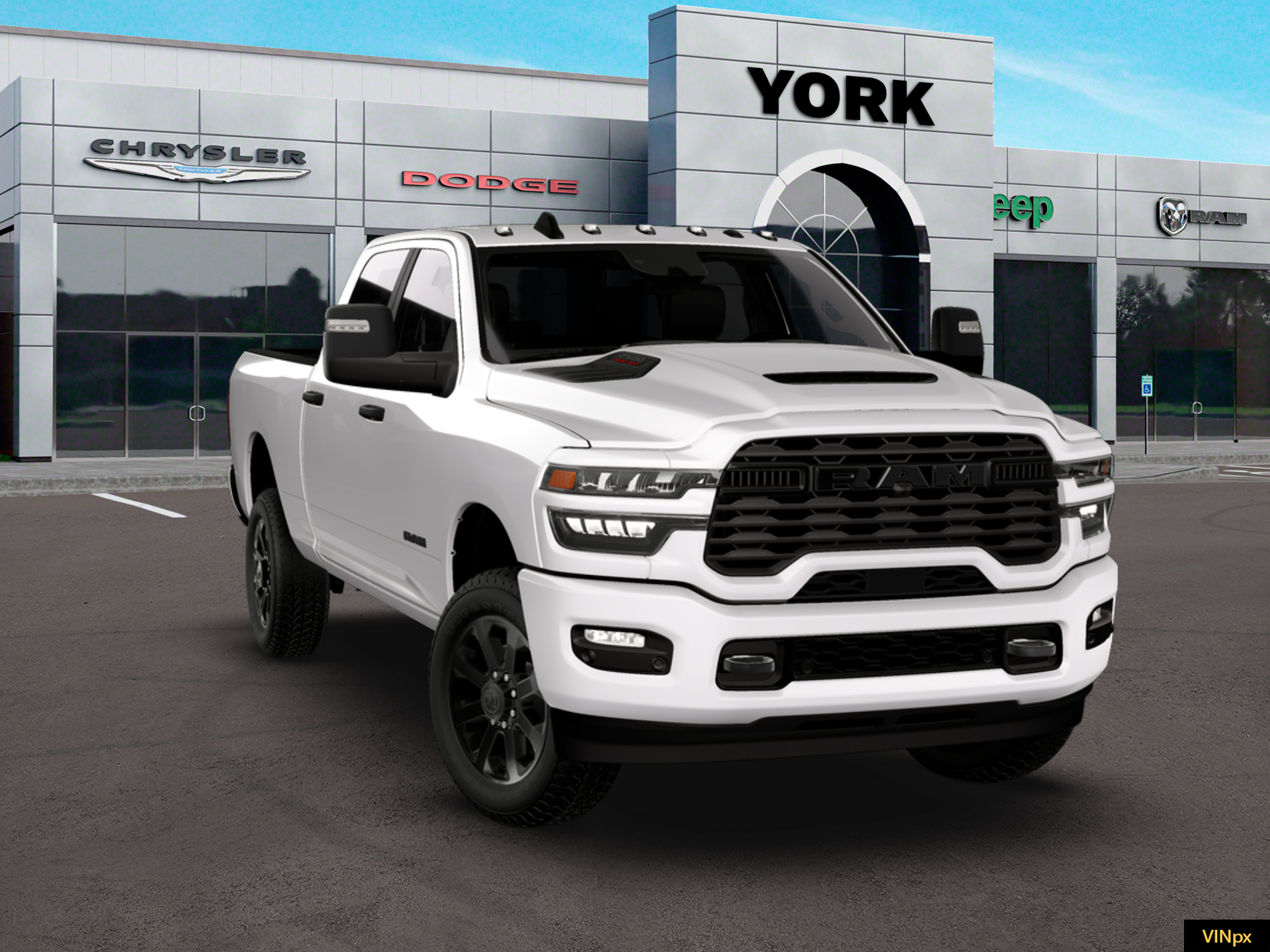 New 2026 Bright White Clear-Coat Exterior Paint RAM BIG HORN image 28