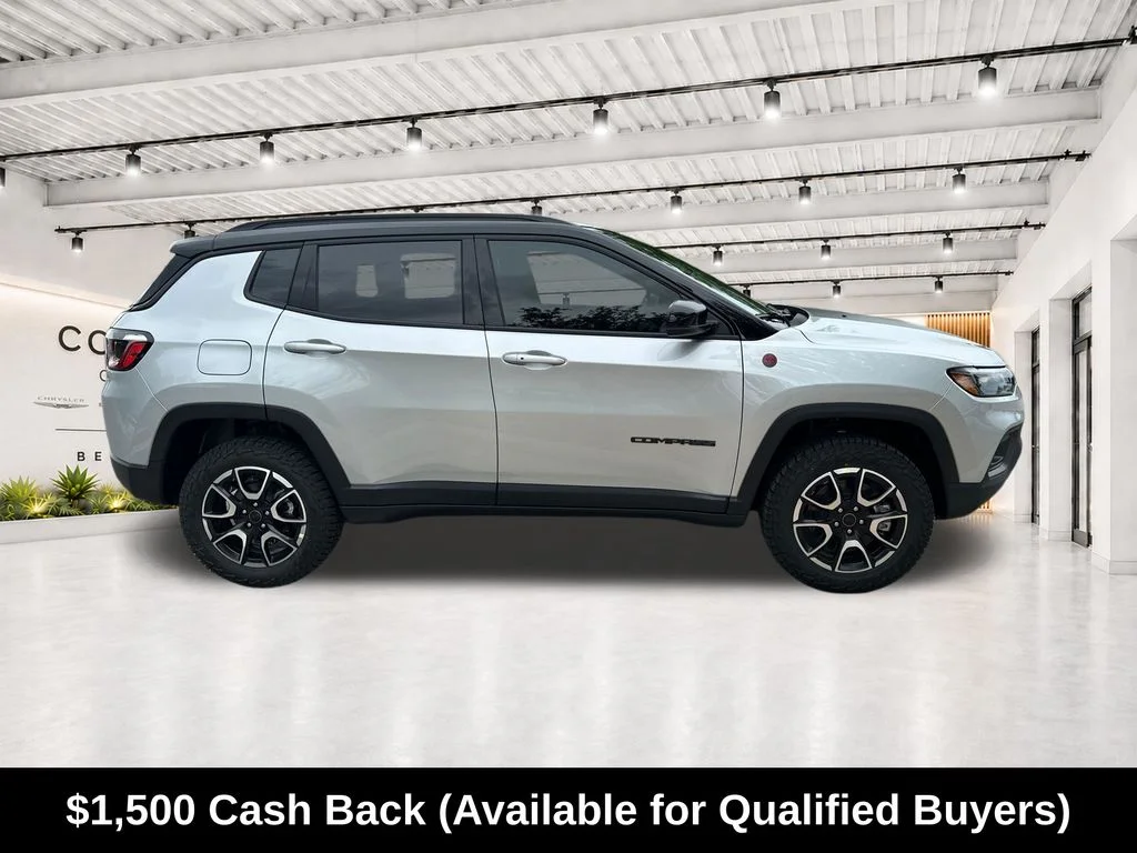 New 2026 Silver Zynith Metallic Clear-Coat Exterior Paint Jeep Trailhawk image 12
