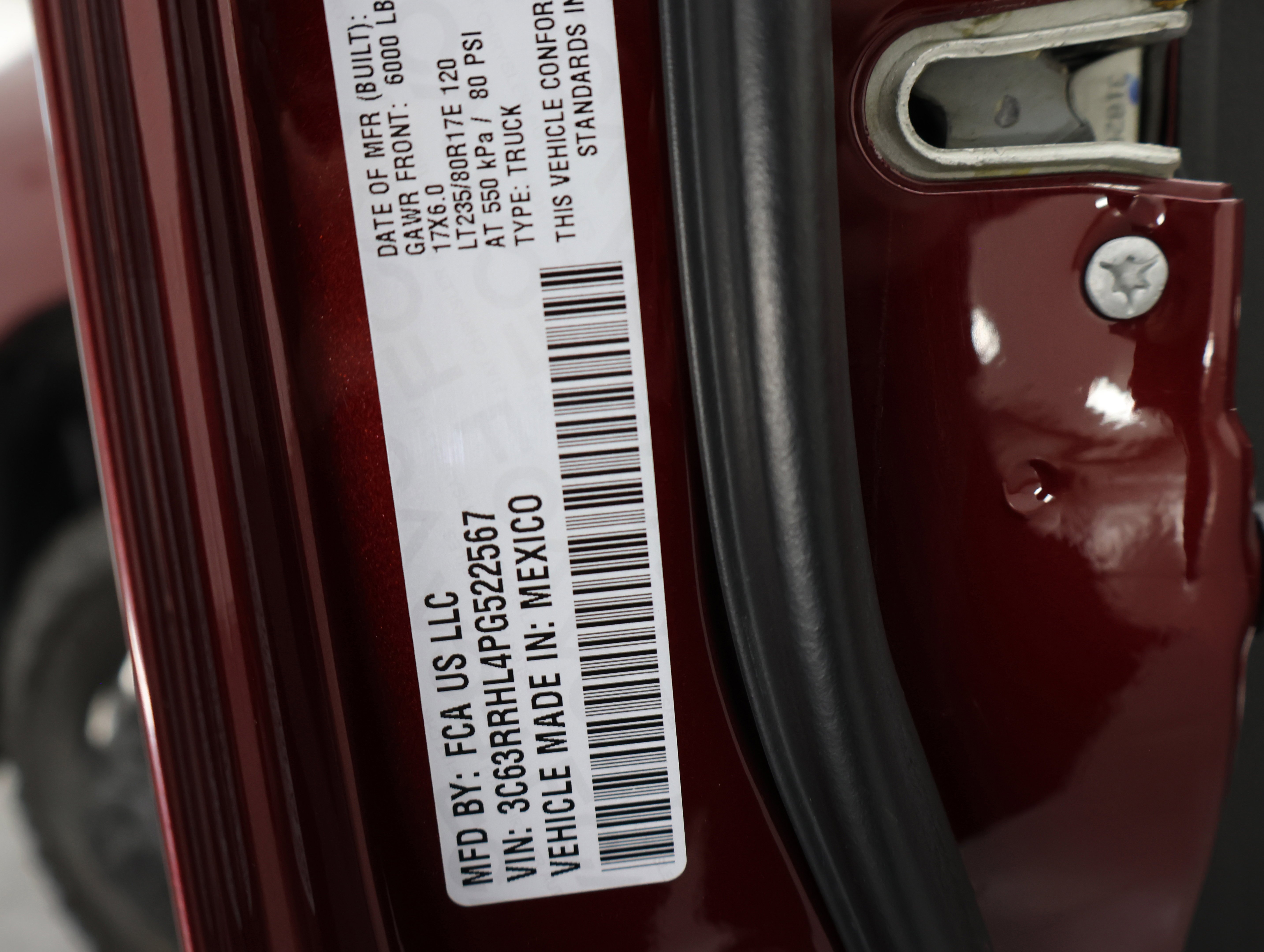 Used 2023 Delmonico Red Pearlcoat Ram 4x4 Crew Cab Big Horn DRW: CREW-LONG-DRW-BIG HORN LVL 1-NIGHT-6.7L DIESEL-NAV-4WD-1 OWNER image 66
