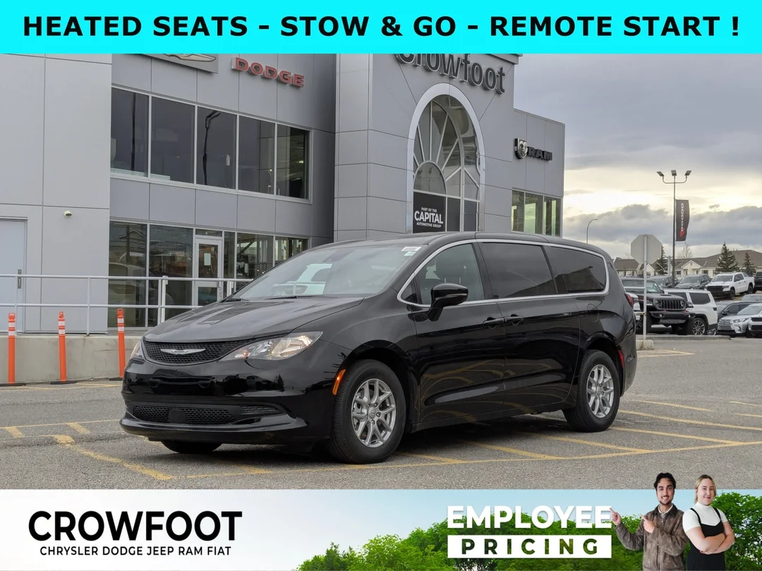 New 2026 Black Chrysler SXT - - FWD - Power Liftgate - Power Sliding Doors - Leather - Remote Starter & More! image 1