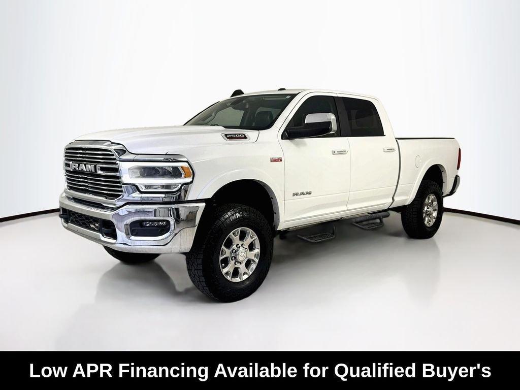 Used 2022 Bright White Clearcoat Ram Laramie image 3