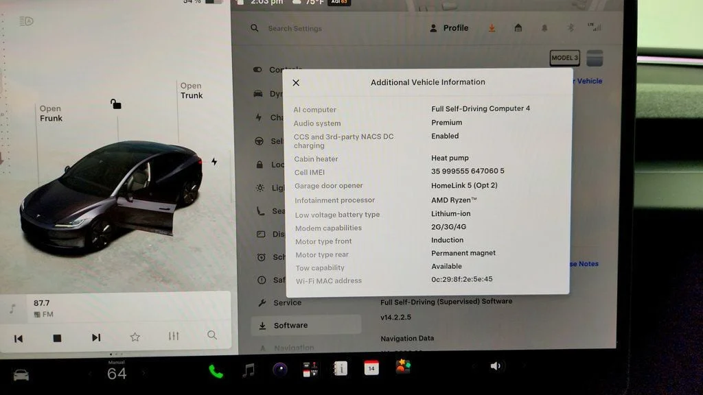 Used 2025 Stealth Grey Tesla Long Range AWD image 15
