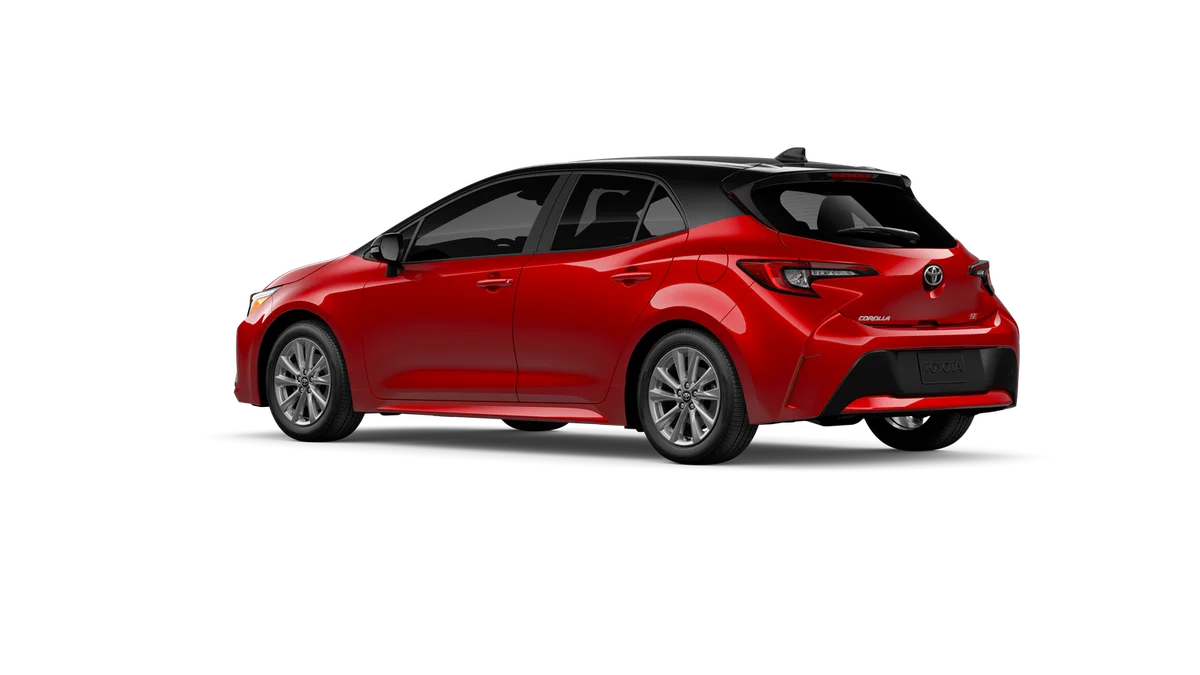 New 2027 Finish Line Red with Black roof Toyota SE image 6