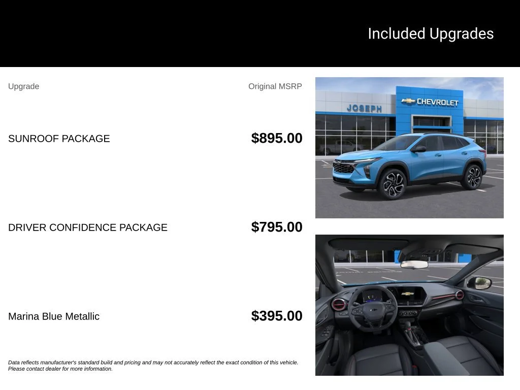 New 2026 Marina Blue Metallic Chevrolet 2RS image 3