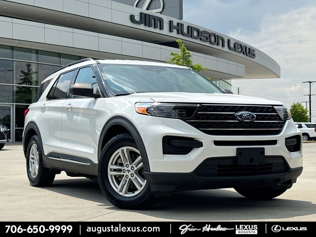 Oxford White 2021 Ford Explorer XLT RWD SUV / Crossover Rear-Wheel Drive