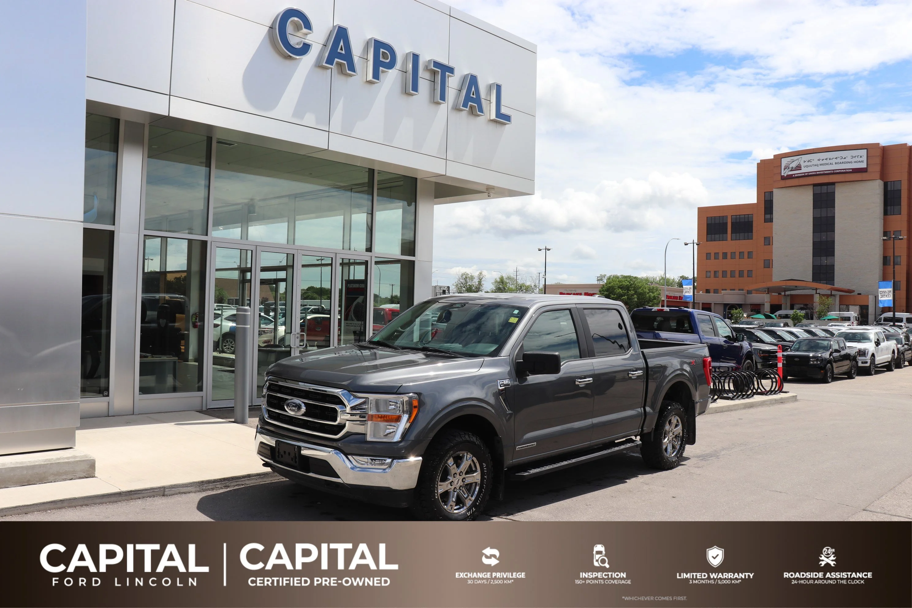 Used 2022 Gray Ford XLT 4WD SuperCrew 5.5